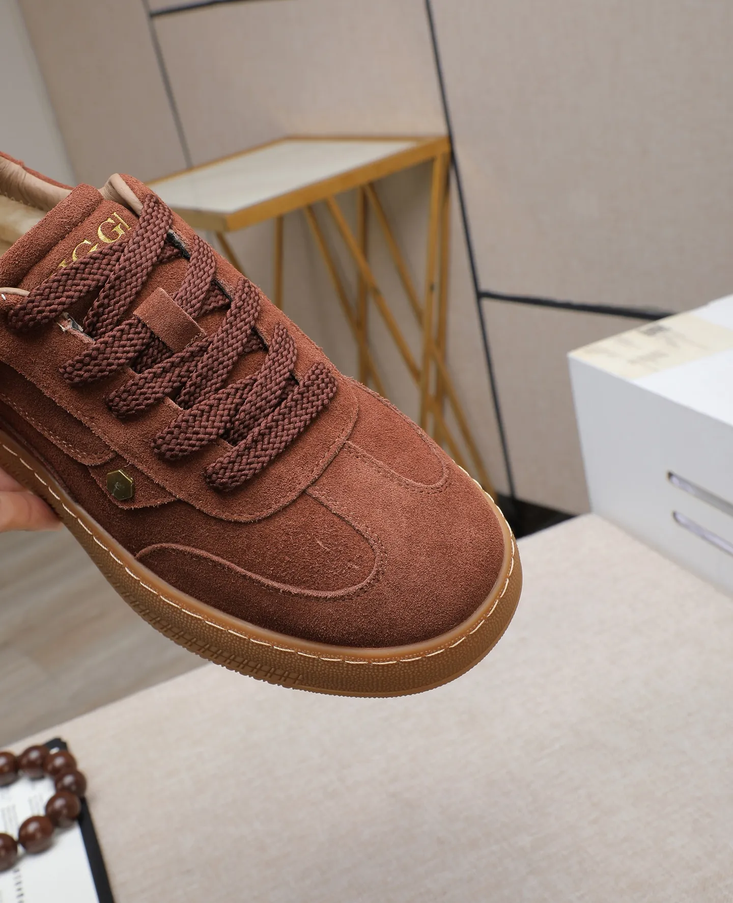 Men's shoes 💰540 IUGGI new retro presbyopia men's shoes, casual and versatile, full of high-end sense, fashionable, luxury and personalized style, joint style, retro presbyopia factor, full of handsome style, first layer suede cowhide, lining wool, rubber outsole, light and non-slip size: 39-44
